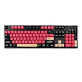 Miniatyrbilde 4 av 5: 135 Taster/Sett Rødt Samurai-tema PBT Dye Subbed Keycap for Mx Cherry Switch Mekanisk Tastatur Keycap