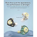 Miniatyrbillede 3 af 5: Mt1 Pro Unilateral Ring Kablet Et Hi-fi 1dd 2 Pin In-ear Mobil Ph Wire- Sports Et