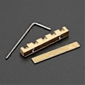 Miniatyrbild 1 av 5: Elektrisk Gitarr Mässingssadel 42mm Höjdjusterbar Mässingsrullsadel Gitarrsadel 6-strängad Elektrisk Gitarr Ersättningsdelar