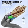 Miniatyrbillede 4 af 5: Til rektangulær Satellite Gen3 V3 erstatningskabeladapter til kabel RJ45 Ethernet hun-stik
