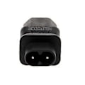 Miniatyrbild 5 av 5: IEC 320 C13 3-Pin Hona Till C8 2-Pin Hane Strömkontakt Konverter Adapter
