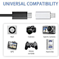 Miniatyrbillede 2 af 5: 2 stk. USB C til Mini USB 2.0 Adapter Type C Hun til Mini USB Konverter Adapter til MP3 D