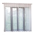 Miniatyrbillede 1 af 5: Polyester Vindue Tyl Voile Gardin Soveværelse Stue Indretning (Hvid)