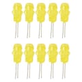 Miniatyrbild 2 av 5: 20 st LED Plasthållare Infattning Montering PC Indikatorlampa Flygplanslampskärm Komponent 5mm Gult Ljus