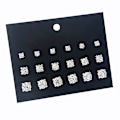 Miniatyrbillede 1 af 5: 9 par runde Cubic Zirconia øreringe Stud smykker dekoration til kvinder pige