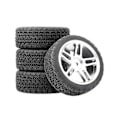 Miniatyrbilde 2 av 5: For Rs4 Fw06 Tt02 D4 1/10 Metallhjul Flat Sportsbil Dekk, Modifisert Og D Tilbehør