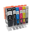 Miniatyrbilde 1 av 5: Blekkpatron PGI-850 CLI-851 for Canon PGI850 CLI851 PIXMA MG5480 MG5580 MG5680 MG6380 MG6400 MG6680 MG7180 skriver