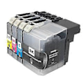 Miniatyrbillede 1 af 5: 4 stk. LC539XL LC535X Kompatible blækpatroner til Brother DCP-J100/DCP-J105/MFC-J200 Inkjetprinter Forebygger tilstopning