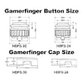 Miniatyrbild 3 av 5: 12st Ersättningsknappar för Gamerfinger Mekanisk Tryckknapp för Cherry MX Brytare Knapp 20.2mm B