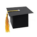 Miniatyrbilde 1 av 5: 25 stk. DIY Graduation Cap SD-boks Sjokoladeboks For Graduation Favor Cap B