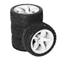 Pikkukuva 2 / 5: 4kpl 68mm 1/10 RC Kilpa-auton Renkaat Maantieajoon Touring Drift-auton Renkaat Vanteet -TT01 TT02 XV01 XV02 TA06 W181