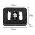 Miniatyrbilde 2 av 4: Hurtigutløserplate for Sirui stativ med C-10, c-10x, e-10, e-20 kulehoder og for 3t-35r/t005 Serie