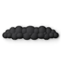 Miniatyrbillede 2 af 5: Cloud Håndledsstøtte Sæt Tastatur Håndledsstøtte Mus Håndledsstøtte Memory Foam Håndfladestøtte til Tastatur Mus Skridsikker Sort