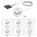 Miniatyrbild 3 av 5: 2m Portabla LED-lampor Dator Skrivbord Switch PC Extern Start På/Av Knapp Förlängningskabel, RGB