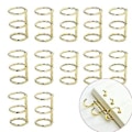 Miniatyrbillede 5 af 5: 12 stk. 3-rings ringe bladbindere ringe snap split hængsel 20 mm indvendig diameter