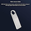 Miniatyrbillede 3 af 5: USB Flash Drive 128GB Memory Stick USB3.0 Bil Musik U Disk 128GB Computer System Disk Bærbar U Dis