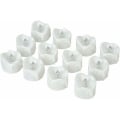 Miniatyrbilde 2 av 5: LED-lys, LED-teljus, flammefrie lys med timer, automatisk modus: 6 timer på og 18 timer av, 3,2 x 3,6 cm, pakke med 12, varm hvit