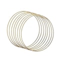 Miniatyrbilde 1 av 5: 8 Pakning 10 Tommers Gull Drømmefanger Metallringer Blomsterkranser Krans Makrame Kreasjoner Ring For Diy Cr