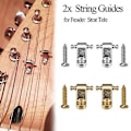 Miniatyrbillede 2 af 5: 2 stk. Metal Rulle Streng Træer Elektrisk Guitar Streng Guide Strengholder