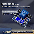 Miniatyrbillede 2 af 5: DC6-60V 30A Batteriopladningskontrolmodul Beskyttelseskort Oplader Tidsafbryder LCD-display XY-CD63L