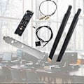 Pikkukuva 2 / 5: M.2 - Nvme WiFi -kortille M.2 -avaimelle M Wifi -sovitin SSD-muuntimelle AX200 AX210 BCM94360NG Bluetooth-yhteensopiva