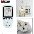 Miniatyrbild 3 av 4: Elförbrukningsmätare, elmätare för strömförbrukning, energimätare med timer, watt Kwh-analysator, plug-in med LCD-display för hem och hotell