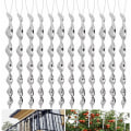 Miniatyrbillede 1 af 5: Fugleskræmmer, 12 stk. 30 cm reflekterende afvisningsmidler, dueskræmmer 360 graders spiral reflekterende fugleskræmmer til hjem, have, altan, orkidé