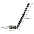 Miniatyrbilde 5 av 5: 650 Mbps USB WiFi-adapter Dual Band 2,4G 5 GHz 802.11AC Trådløst Nettverkskort RTL8811CU USB-dongle Antenne Wifi-mottaker