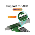 Pikkukuva 3 / 5: Pci-e X4 - Ahci -sovitinkortti Pcie-laajennuskortti Työpöydän laajennus Joutokäynnillä oleva Ssd-luku- ja kirjoituskortti