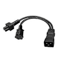 Miniatyrbillede 1 af 5: 3-benet C20 til C5+1-15R Konnektor Adapterledning Han til Hun Konverteringsledning
