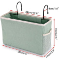 Miniatyrbilde 2 av 5: Sengside Hængende Opbevarings Seng Tasker Kurve Sovesal Seng Organizer Caddy Skrivebord Opbevaringshylde (grå)