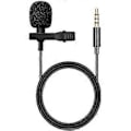 Miniatyrbild 1 av 4: Lavalier Mikrofon, Lavalier Mikrofon för Mobiltelefon och PC, Clip-on Mikrofon med 1,5m Förlängningskabel, Perfekt för Karaoke, Intervju, Vlog, Podd