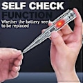 Miniatyrbillede 4 af 5: TH Responsiv Elektrisk Tester Pen, vandtæt Induceret Elektrisk Tester Pen Skruetrækker Probe Lys Spændingstester Detektor AC/DC 70-250V Test Pen Pen