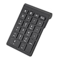 Miniatyrbilde 4 av 4: Trådløst numerisk tastatur, svart 22 taster mini numpad Bluetooth numerisk tastatur bemerkelsesverdig klarhet
