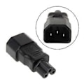 Pikkukuva 2 / 5: IEC 320 C14 3-nastainen uros - C5 3-nastainen naaras virtapistokesovitin