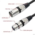 Miniatyrbillede 5 af 5: 5-pak 1,6 FT XLR hun til dobbelt XLR han Y-splitterkabel, XLR-splitter 1 hun til 2 han til mikrofonmixer