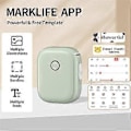Pikkukuva 4 / 5: Kannettava tarratulostin P12 langaton Bluetooth jatkuva tarratulostin tarratulostuskone varastointiin toimistoon kotiin, A