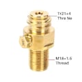 Miniatyrbillede 4 af 5: M18x1.5 Gevind Tank Maker Ventil Adapter Co2 Pin Udskiftning 150bar Tr21x4 Tank Ventil Adapter