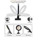 Miniatyrbilde 4 av 4: Videokonferanselyssett, konferanselys, Zoom-lys, LED-ringlys for datamaskiner, skjermer og bærbare datamaskiner, fjernundervisning, webkamera og Zoom-samtaler