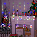 Miniatyrbillede 1 af 5: Vindueslys Julepynt Ringlys Med Ornament Legetøj Led Gardinlys Indendørs Udendørs Nyhed Juletræ Hjem Have Dekorationer Varme