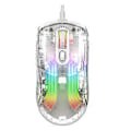 Miniatyrbillede 5 af 5: XYH10 Kablet Transparent Mus RGB Lys Mekanisk Gaming Mus E-sports Lydløs