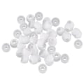Miniatyrbillede 1 af 5: 50 stk. Hvide Øreprop Hovedtelefoner In Ear Buds Tip Cover Udskiftning