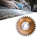 Pikkukuva 4 / 5: 100 mm pyörösahanterä, kovametalli, 30 hammasta, 20 mm kara - Pronssimetallin ja puun leikkuukiekko, puuntyöstötyökalu tarkkoihin leikkauksiin
