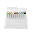 Miniatyrbillede 3 af 5: 20 stk. PCB bor bitsæt, hårdmetal, wolframstål, mikrobor, skaft 0,10 mm-1,0 mm og 1,1 mm-2,0 mm (1 stk. af hver)