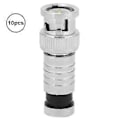Miniatyrbild 1 av 4: 10 st BNC Kompressionskontakt Hane FR Koaxial Q9 Adapter för RG59 CCTV-system