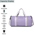 Miniatyrbillede 3 af 5: Gym Bag  Fashion Simple Duffel Bag Kvinder Lille Duffel Bag  Rejsetaske Sportstaske Weekender Tasker Sort