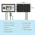 Miniatyrbillede 4 af 5: Zfx-w9002 Smart Termostat Digital Temperatur Fugtighedskontrol Inkubator 360 Automatisk Æg Vending