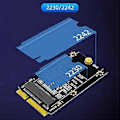Pikkukuva 3 / 5: MSATA - M.2 SATA -sovitinlaajennuskortti, tukee SSD 2230 2242 6 Gbps nopea