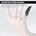 Miniatyrbild 2 av 5: 10 st/set DIY Smycken Punk Pavé Tå Böj Fingertoppsring Set