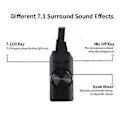 Pikkukuva 4 / 5: 7.1 Kanavan Tilaääni 3D Audio Adapteri 3.5mm USB Ulkoinen Äänikortti DAC Lähtö